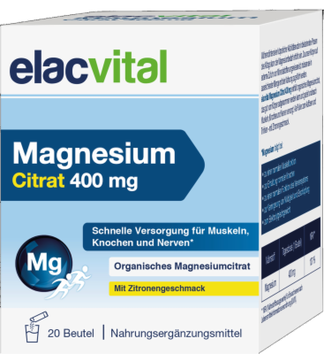 ELACVITAL Magnesium Citrat 400 mg PLE Btl.